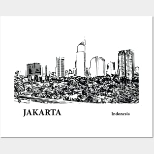 Jakarta - Indonesia Posters and Art